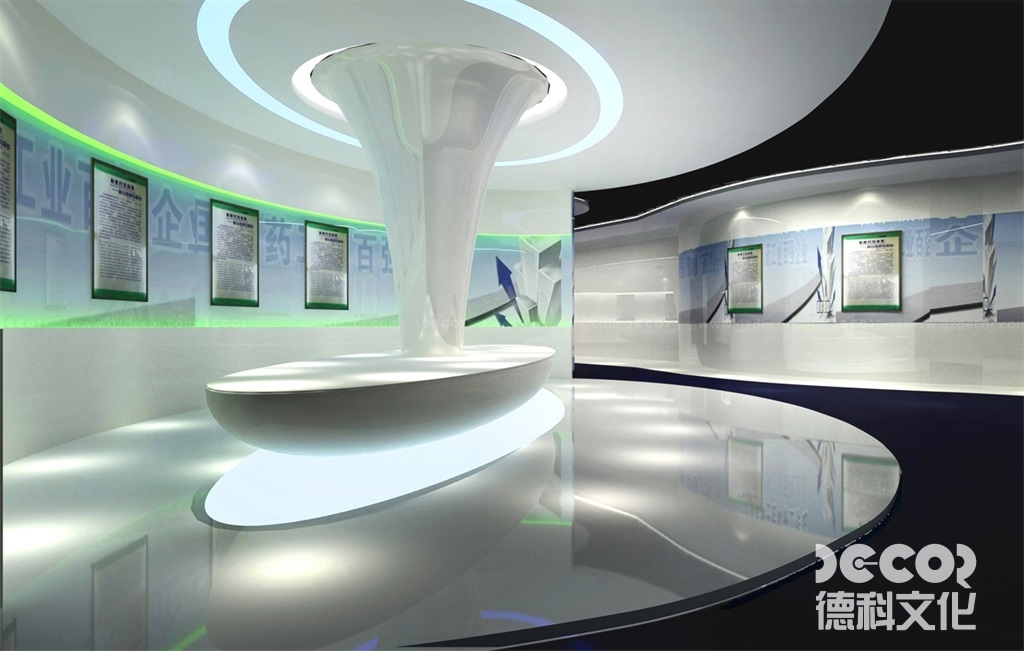在生物科技展廳設計中，如何有效地展示生物科技的復雜概念？
